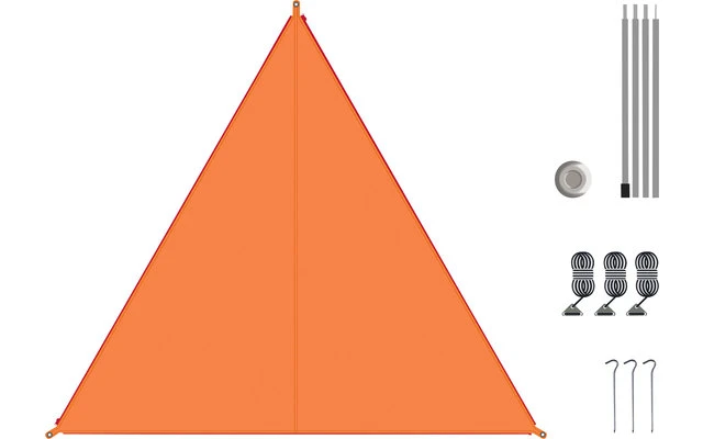 Bent Canvas Plain Set Tarp Hawaiian Ocean / Zipper Orange 3 Bent Canvas Plain Set Tarp Hawaiian Ocean / Zipper Orange