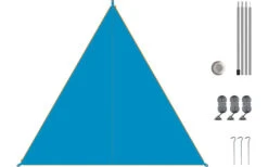 Bent Canvas Plain Set Tarp Sepia Blue / Zipper Light Blue -Outwell || High Peak || Robens Verkaufsgeschäft 251435 1777942 6