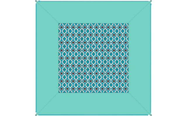 Bent Zip-Carpet Verbindbarer Teppich 250 X 250 Cm Caribbean 4 Bent Zip-Carpet Verbindbarer Teppich 250 X 250 Cm Caribbean – Bild 2