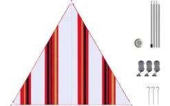 Bent Canvas Allover Set Tarp Oriental Stripe Cherry / Zipper Black -Outwell || High Peak || Robens Verkaufsgeschäft 251479 2376740