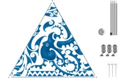 Bent Canvas Allover Set Tarp Oriental Stripe Cherry / Zipper Black -Outwell || High Peak || Robens Verkaufsgeschäft 251483 1778714