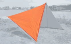 Bent Canvas Plain Single Tarp Hawaiian Ocean / Zipper Orange -Outwell || High Peak || Robens Verkaufsgeschäft 251545 1779235 6