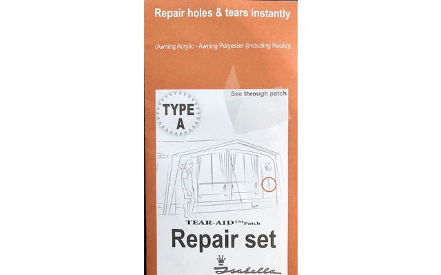 Isabella Zelt-Reparaturset Acryl 3 Isabella Zelt-Reparaturset Acryl
