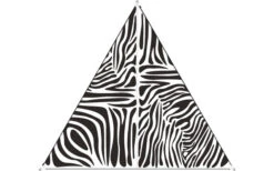 Bent TC- Zip-Canvas Single Verbindbares Sonnensegel 250 X 250 X 250 Cm Zebra Design -Outwell || High Peak || Robens Verkaufsgeschäft 448622 3884350 3