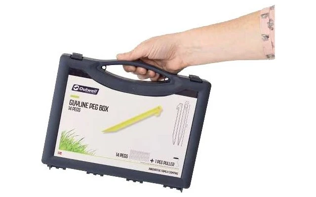 Outwell Guyline Hering Box Luminous Green 3 Outwell Guyline Hering Box Luminous Green