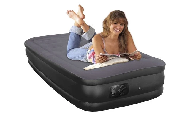 Happy People Deluxe Luftbett 196 X 97 X 47cm Grün/beige 3 Happy People Deluxe Luftbett 196 X 97 X 47cm Grün/beige