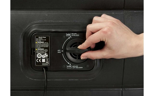 Happy People Deluxe Luftbett 196 X 97 X 47cm Grün/beige 5 Happy People Deluxe Luftbett 196 X 97 X 47cm Grün/beige – Bild 3