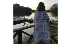 Pufz Decke Wohnwagen Weiß/grau -Outwell || High Peak || Robens Verkaufsgeschäft 553915 3686600