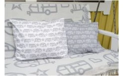 Pufz Decke Wohnwagen Weiß/grau -Outwell || High Peak || Robens Verkaufsgeschäft 554044 3686612