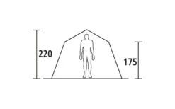 DWT Steilwandzelt Villa 6 -Outwell || High Peak || Robens Verkaufsgeschäft 56252 114514