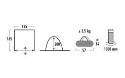 High Peak Mehrzweckzelt Lido -Outwell || High Peak || Robens Verkaufsgeschäft 615331 4452195