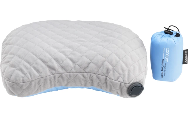 Cocoon Air Core HOOD CAMP Kissen Ultralight Light Blue / Grey 4 Cocoon Air Core HOOD CAMP Kissen Ultralight Light Blue / Grey – Bild 2