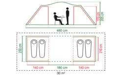 Coleman Spruce Falls 4 Tunnelzelt -Outwell || High Peak || Robens Verkaufsgeschäft 629239 4441127