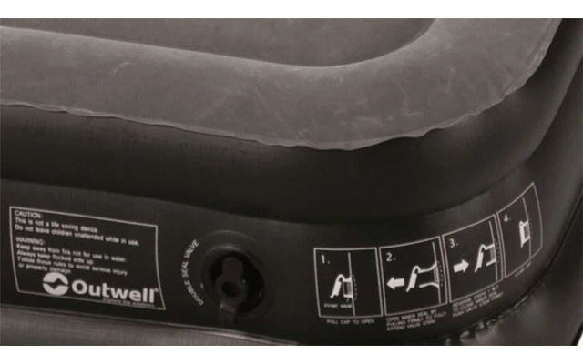 Outwell Excellet Luftmatratze Single 200 X 80 Cm Schwarz/grau 3 Outwell Excellet Luftmatratze Single 200 X 80 Cm Schwarz/grau