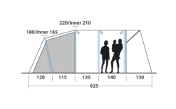 Outwell Avondale 5PA Tunnelzelt -Outwell || High Peak || Robens Verkaufsgeschäft 737549 4971986