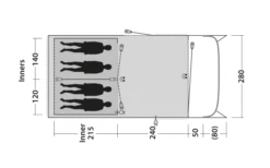 Outwell Greenwood 4 Tunnelzelt -Outwell || High Peak || Robens Verkaufsgeschäft 748523 5009078