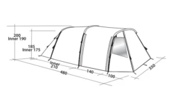 Easy Camp Huntsville 600 Tunnelzelt Für 6 Personen -Outwell || High Peak || Robens Verkaufsgeschäft 782507 5172926