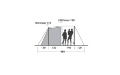 Easy Camp Huntsville 600 Tunnelzelt Für 6 Personen -Outwell || High Peak || Robens Verkaufsgeschäft 782510 5172932