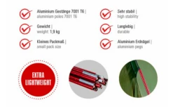 High Peak Kingfisher 2 Leichtgewichtiges Kuppelzelt 220 X 140 Cm -Outwell || High Peak || Robens Verkaufsgeschäft 803018 5244815