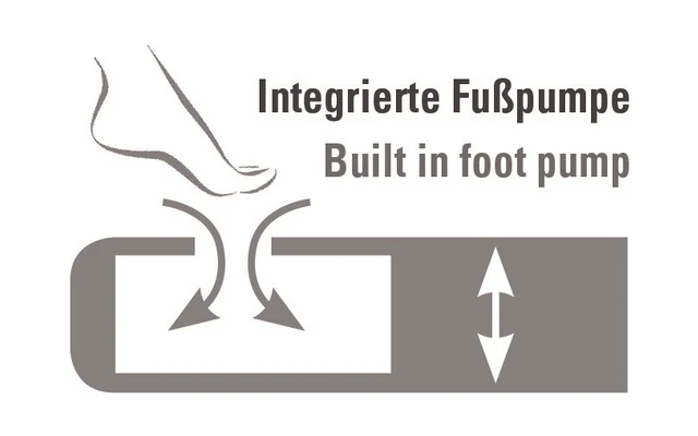 High Peak Air Bed Cross Beam Extra Long Luftbett Mit Integrierter Pumpe Hellgrau/blau Single 5 High Peak Air Bed Cross Beam Extra Long Luftbett Mit Integrierter Pumpe Hellgrau/blau Single – Bild 3