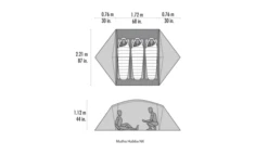 MSR Mutha Hubba NX V2 3 Personen Weiß -Outwell || High Peak || Robens Verkaufsgeschäft 819866 5300270